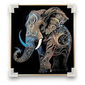 HG-DP27 - CUADRO DECORATIVO ELEFANTE 60X60 CM (12/1)