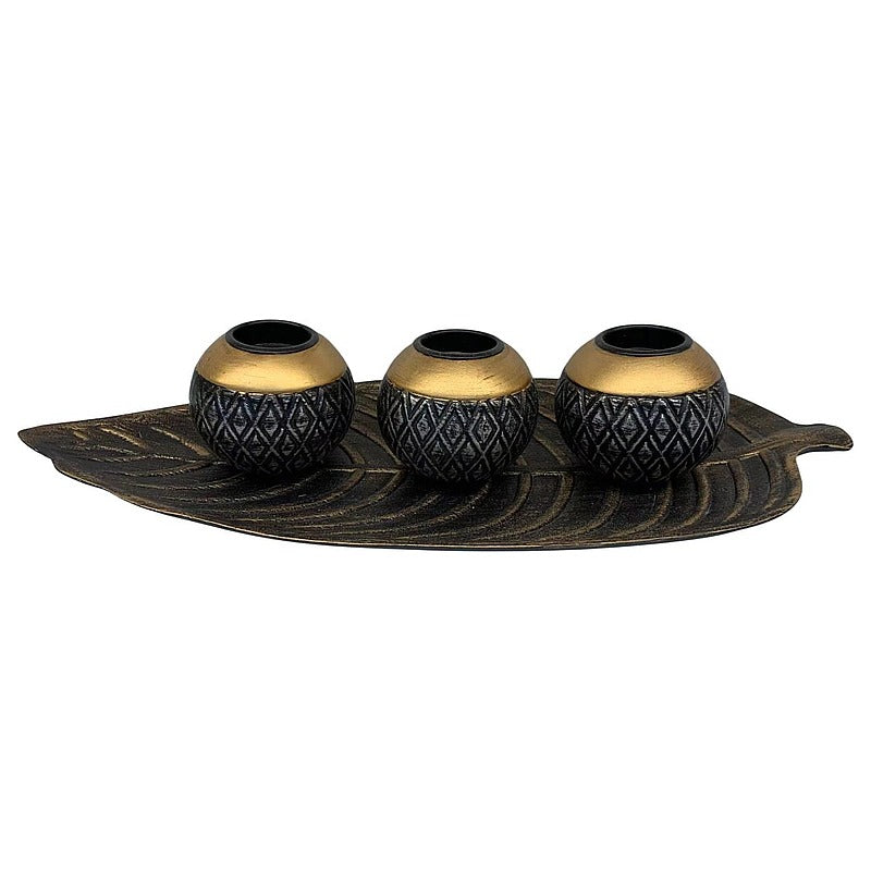 H-YYC33 - SET DE PORTAVELAS DECORATIVOS (24/1)