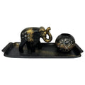 H-YYC45 - SET DECORATIVO DE ELEFANTE Y FLORERO (36/1)