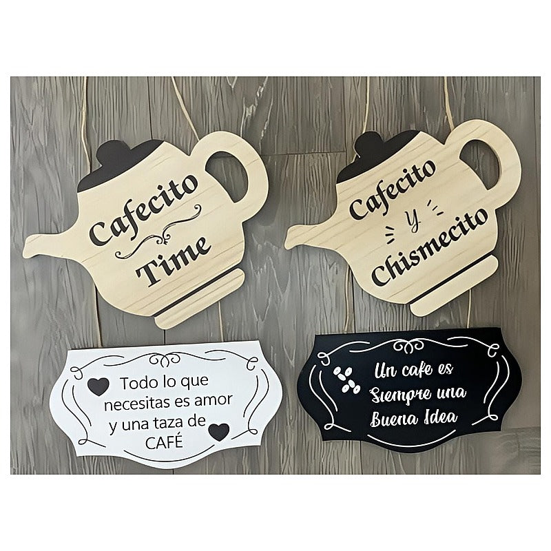 H-CSP30 - SET DE CARTELES DECORATIVOS DE CAFÉ (144/1)