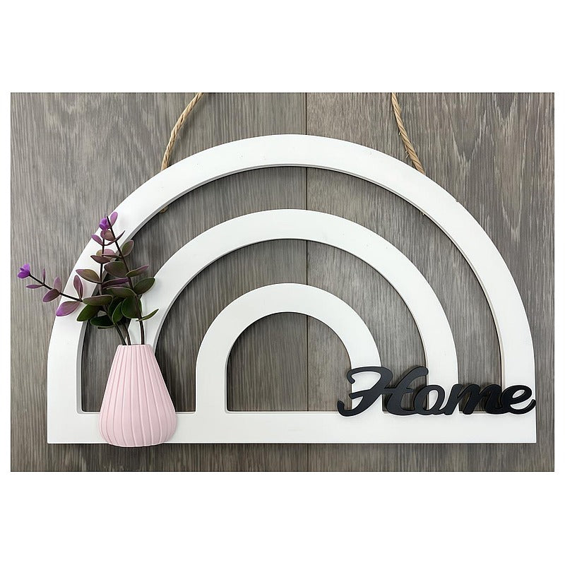 H-CSP39 - DECORACIÓN DE PARED ARCOÍRIS CON FLORERO (72/1)