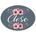 H-CSP58 - LETRERO DECORATIVO "CLOSE" CON FLORES (144/1)