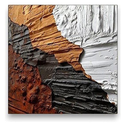 JH-PHP07 - PINTURA ABSTRACTA EN RELIEVE 100X100 CM (6/1)