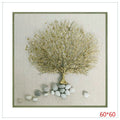H-HGP35 - CUADRO DECORATIVO CON ÁRBOL DORADO (10/1)