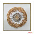 H-HGP36 - CUADRO DECORATIVO DE FIBRAS NATURALES 60*60 (10/1)