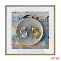 H-HGP44 - CUADRO DECORATIVO CON HOJA METÁLICA (20/1)