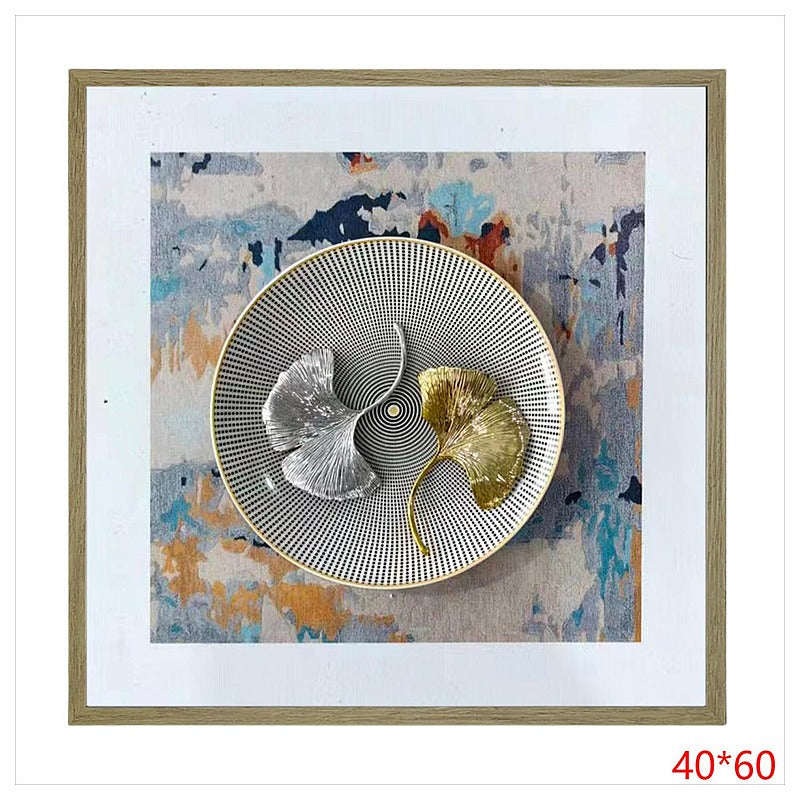 H-HGP44 - CUADRO DECORATIVO CON HOJA METÁLICA (20/1)