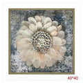 H-HGP46 - CUADRO DECORATIVO CON FLOR 40*40 (20/1)