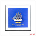 H-HGP50 - CUADRO DECORATIVO BARCO 40X40 CM (20/1)