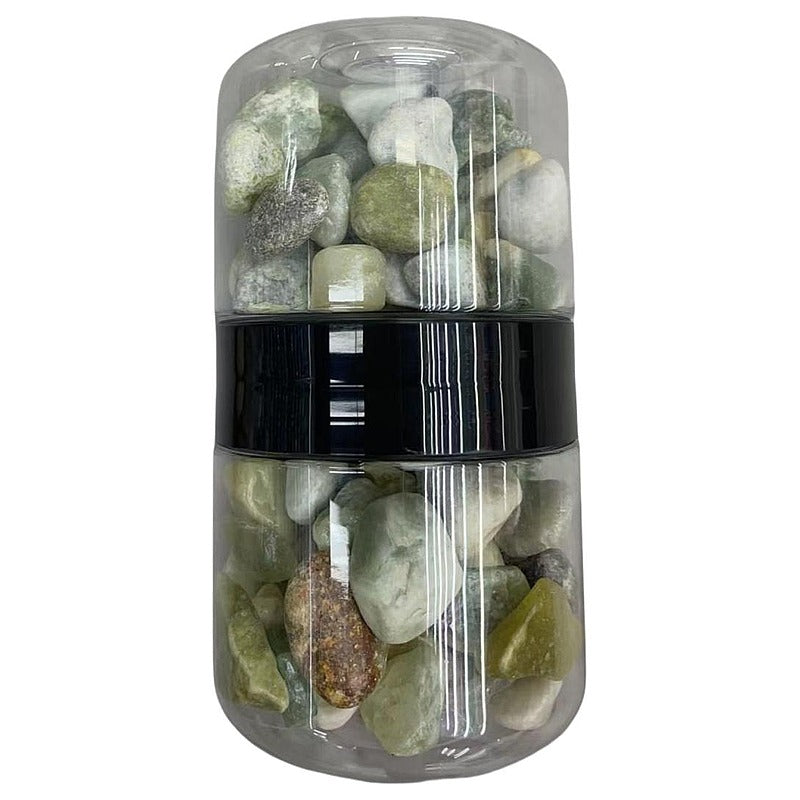 CF-FBN58 - ENVASE PLÁSTICO CON PIEDRAS DECORATIVAS (24/1)