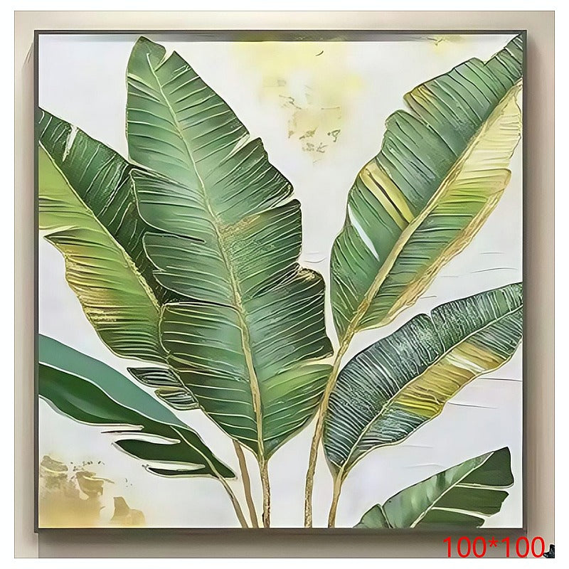 CF-HYP50 - CUADRO CON DISEÑO DE HOJAS TROPICALES (6/1)