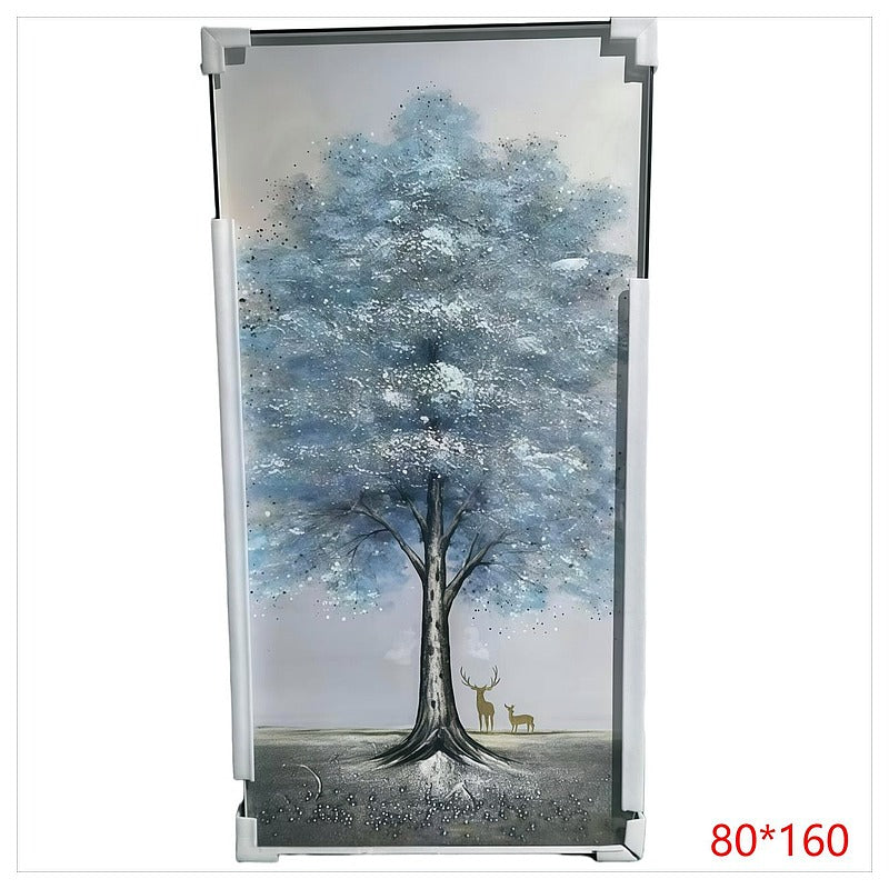 CF-HYP54 - CUADRO CON ÁRBOL Y CIERVOS 80*160 (6/1)