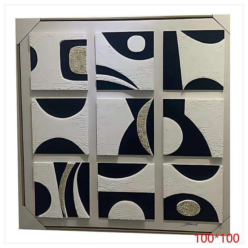 CF-HYP55 - CUADRO DECORATIVO ABSTRACTO 100*100 CM (6/1)
