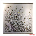 CF-HYP58 - CUADRO DE FLORES EN RELIEVE 100*100 (6/1)