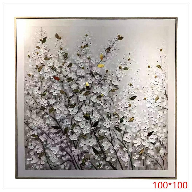 CF-HYP58 - CUADRO DE FLORES EN RELIEVE 100*100 (6/1)