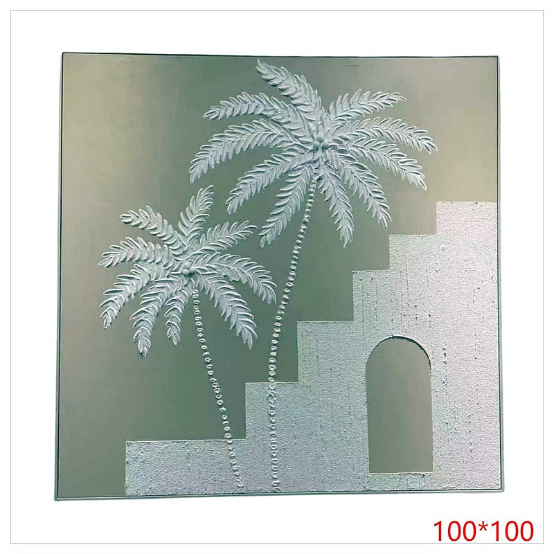 CF-HYP61 - CUADRO DECORATIVO CON PALMERAS 100*100 (6/1)