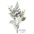 CF-XFF33 - RAMO DECORATIVO NEVADO CON FLOR (600/1)