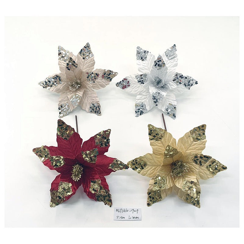 CF-XFF35 - FLORES DECORATIVAS CON PURPURINA (600/1)