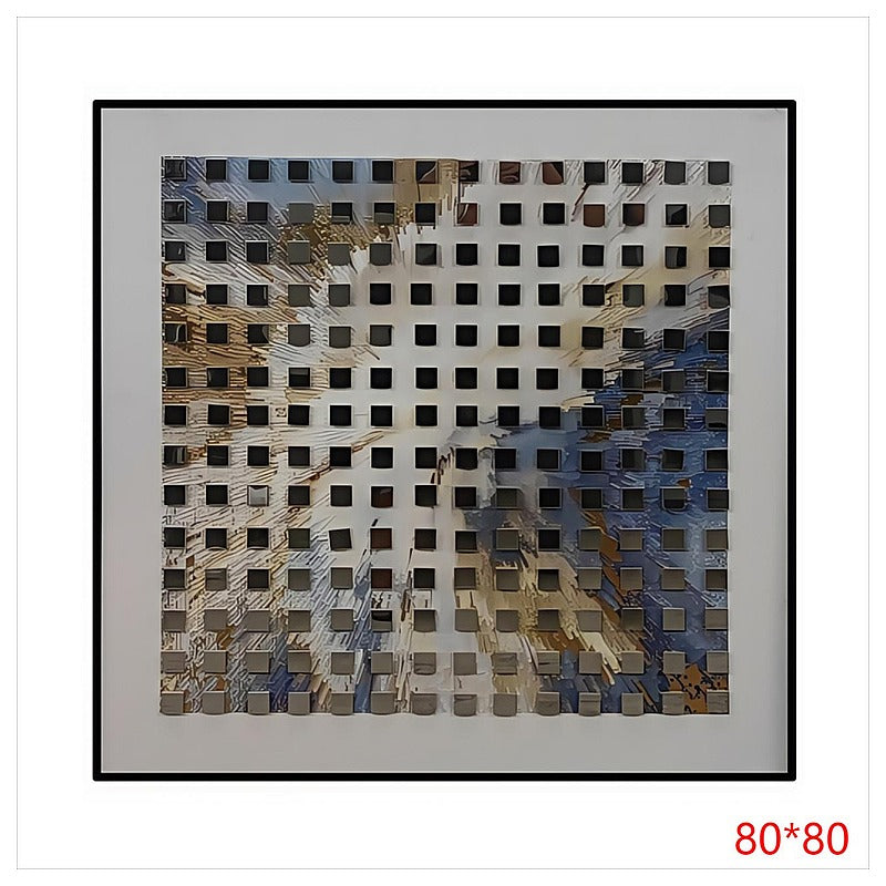 H-HGP75 - CUADRO DECORATIVO ABSTRACTO 80*80 (6/1)