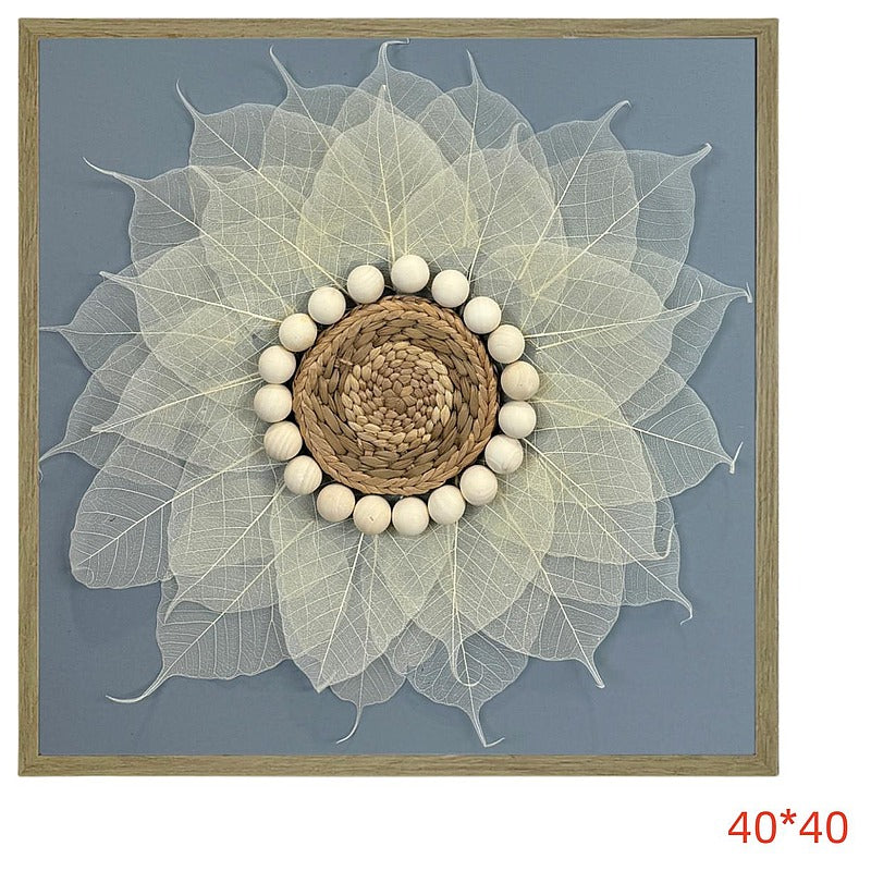 H-HGP85 - CUADRO DECORATIVO CON DISEÑO FLORAL 40*40 (20/1)