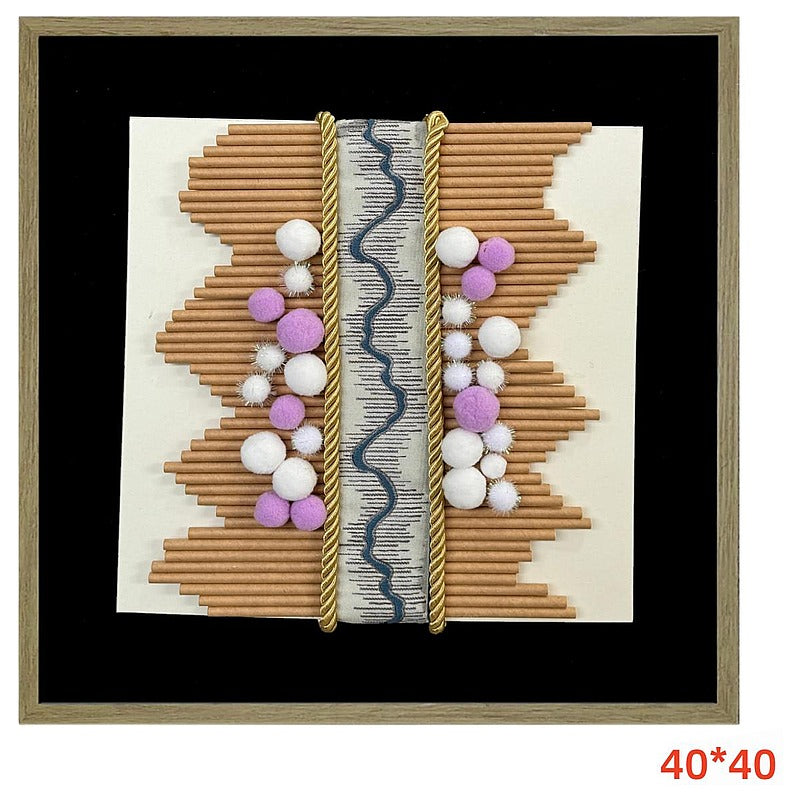 H-HGP86 - CUADRO DECORATIVO ARTESANAL 40*40 (20/1)