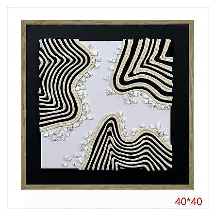 H-HGP87 - CUADRO DECORATIVO ABSTRACTO 40X40 CM (20/1)
