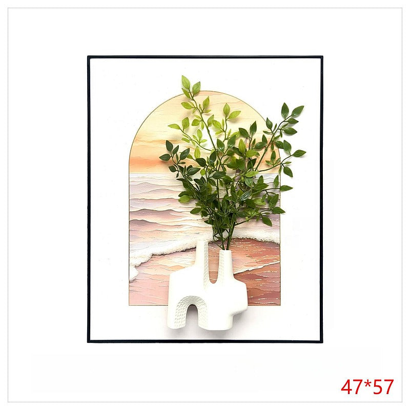 H-HGP89 - CUADRO DECORATIVO CON MACETA Y PLANTA (8/1)