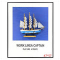 H-HGP90 - CUADRO DECORATIVO DE BARCO VELERO (8/1)