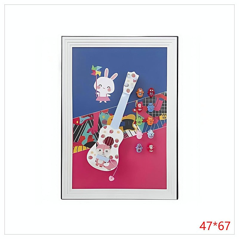H-HGP91 - CUADRO INFANTIL CON DISEÑO DE GUITARRA (5/1)