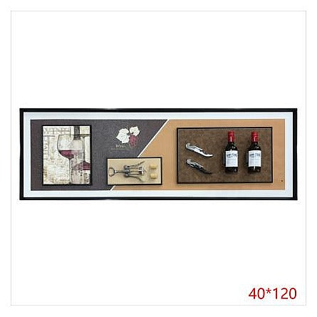 H-HGP96 - CUADRO DECORATIVO CON TEMA DE VINO (4/1)