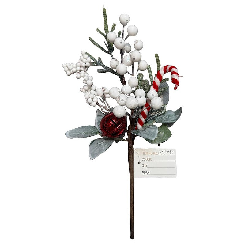 CF- MHC57 - RAMO DECORATIVO NAVIDEÑO CON BAYAS (600/1)