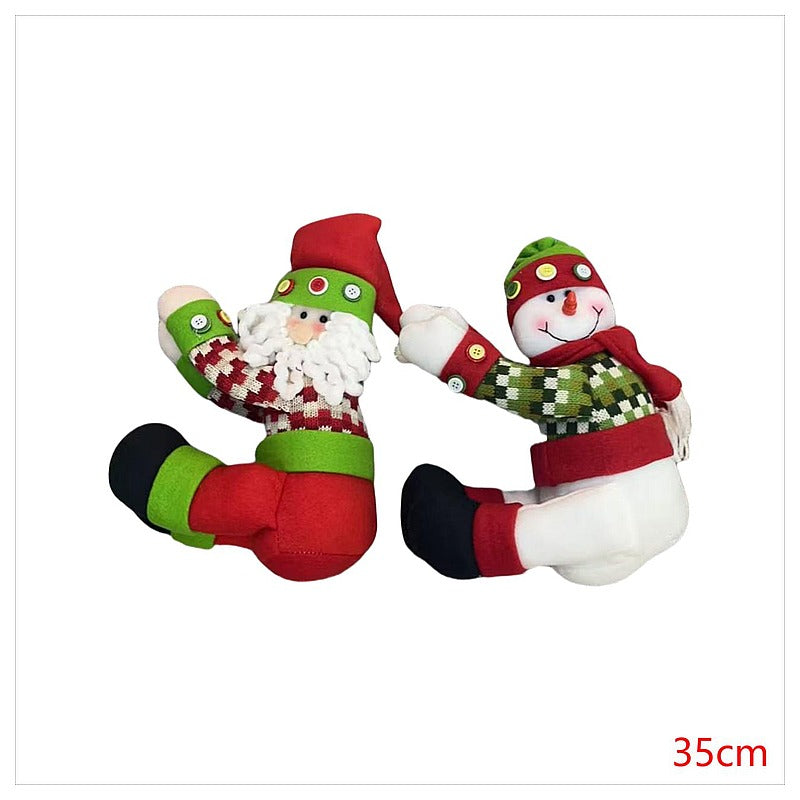 CF-KYC11 - ADORNOS NAVIDEÑOS SANTA Y MUÑECO DE NIEVE 35 CM (100/1)