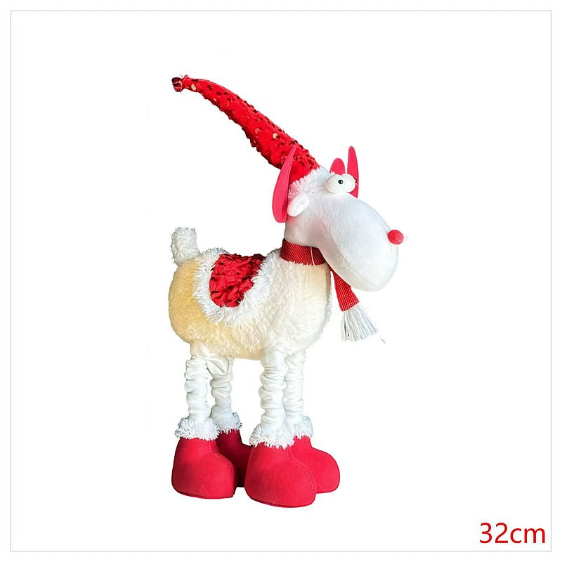 CF-KYC15 - DECORACIÓN NAVIDEÑA RENO DE PELUCHE 32CM (45/1)