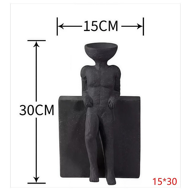 CF-OLT03 - ESCULTURA DECORATIVA DE FIGURA HUMANA (12/1)