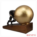 CF-OLT06 - ESCULTURA DECORATIVA HOMBRE CON ESFERA (8/1)