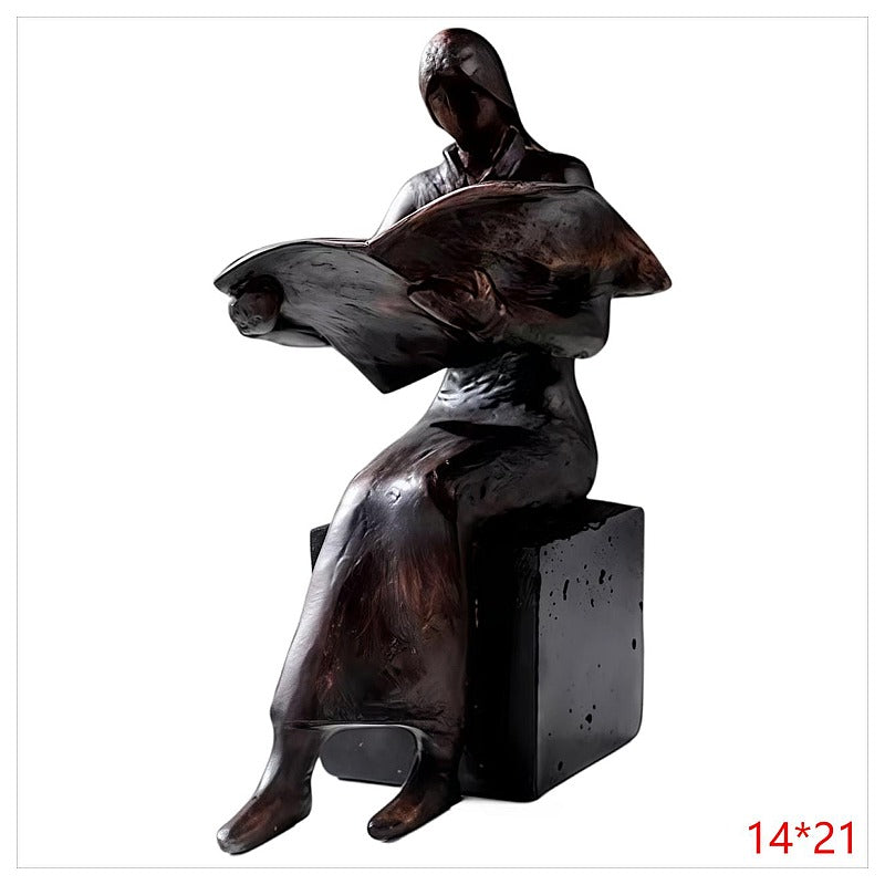 CF-OLT07 - ESCULTURA DE MUJER LEYENDO (24/1)