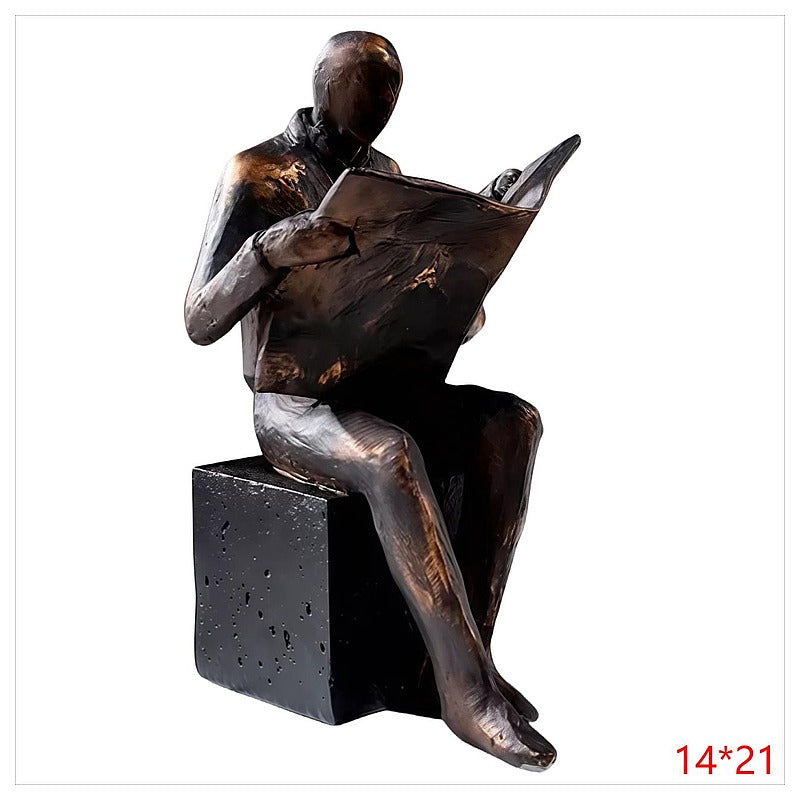 CF-OLT08 - ESCULTURA HOMBRE LEYENDO (24/1)