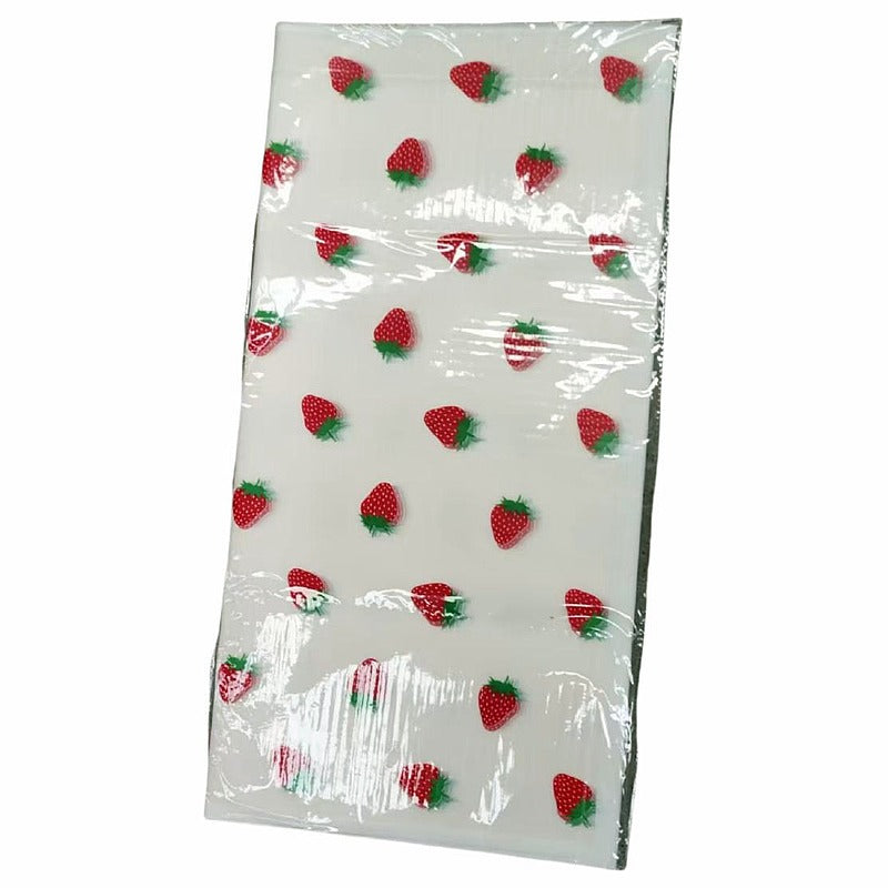 CF-XYC08 - MANTEL PLÁSTICO CON DISEÑO DE FRESAS (100/1)
