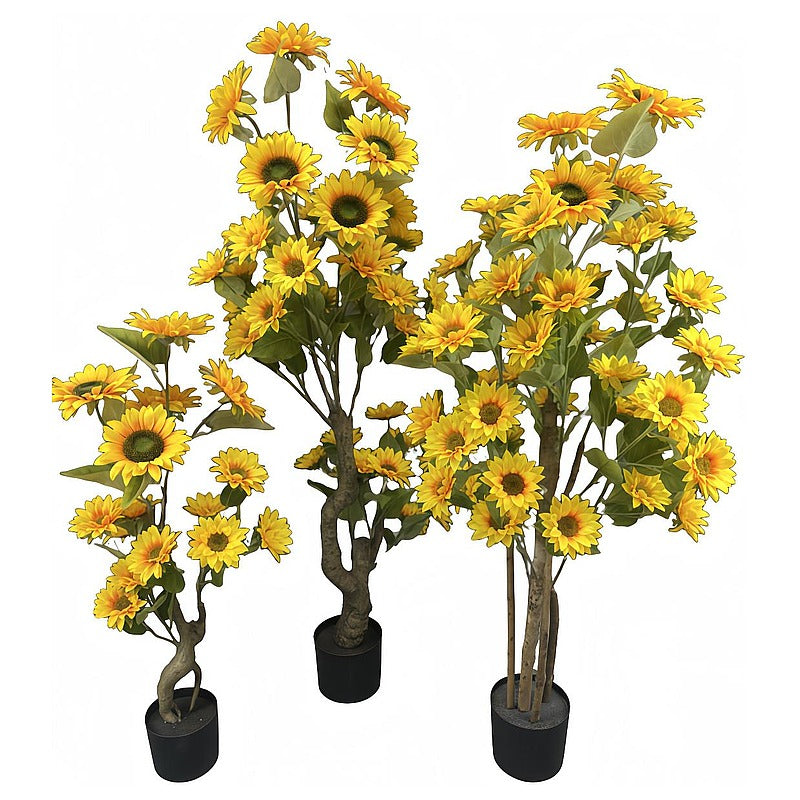 CF-CC11 - PLANTA ARTIFICIAL DE GIRASOLES EN MACETA (6/1)