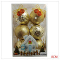 CF-ZSC01 - ESFERAS NAVIDEÑAS DORADAS 8CM (32/1)