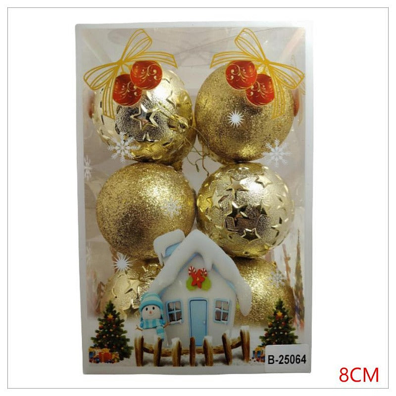 CF-ZSC01 - ESFERAS NAVIDEÑAS DORADAS 8CM (32/1)