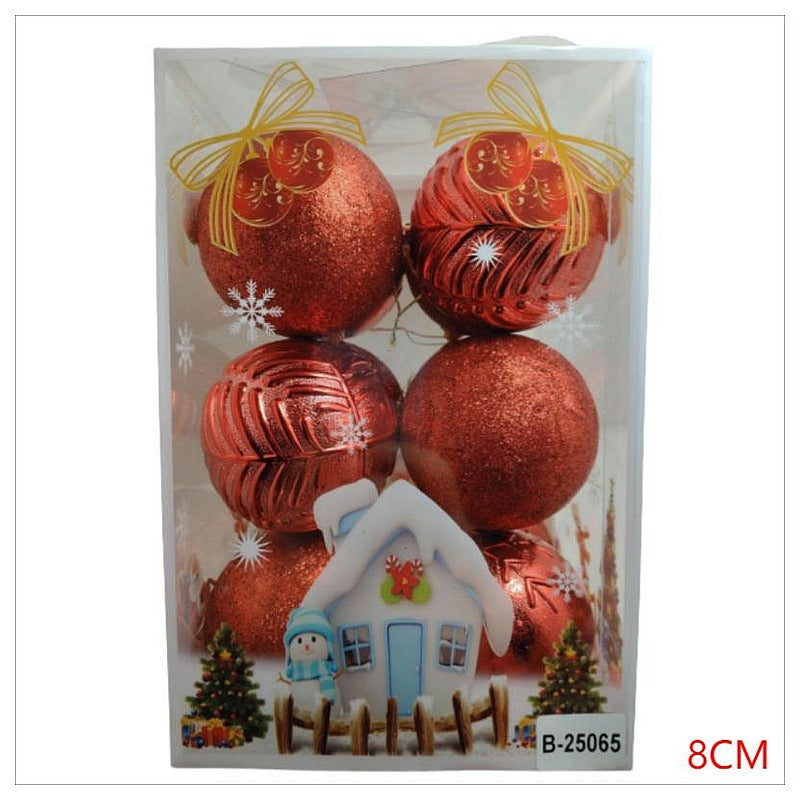 CF-ZSC02 - ESFERAS NAVIDEÑAS ROJAS 8CM (32/1)