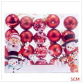 CF-ZSC07 - SET DE ESFERAS NAVIDEÑAS ROJAS 5CM (72/1)