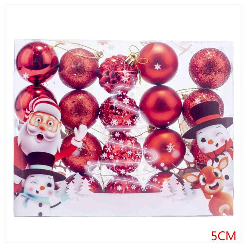 CF-ZSC07 - SET DE ESFERAS NAVIDEÑAS ROJAS 5CM (72/1)