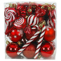 CF-ZSC11 - SET DE ADORNOS NAVIDEÑOS ROJOS (24/1)