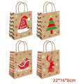 CF- XDW56 - BOLSAS DE PAPEL KRAFT NAVIDEÑAS 22*16*8 CM (1200/1)