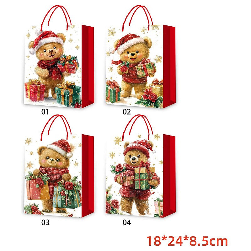 CF- XDW75 - BOLSA DE REGALO NAVIDEÑA CON OSO (720/1)