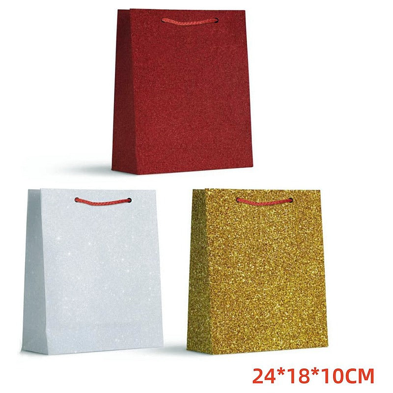 CF- XDW120 - BOLSA DE PAPEL CON BRILLO 24*18*10CM (720/1)