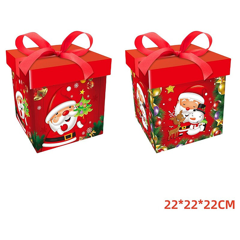 CF- XDW155 - CAJA DE REGALO NAVIDEÑA CON MOÑO (480/1)