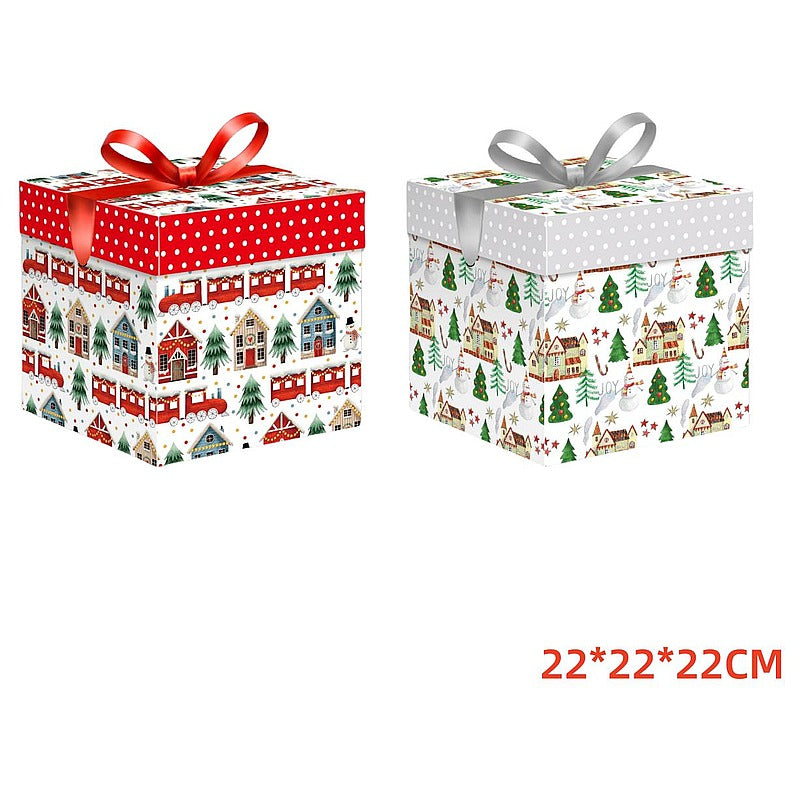 CF- XDW158 - CAJA DE REGALO NAVIDEÑA CON LAZO (480/1)